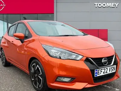 Used Nissan Micra Acenta 92 HP (67 kW) 2022 Orange Hatchback