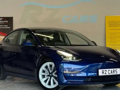 Used Tesla Model 3 Long Range AWD 258 kW (351 HP) 2021 Blue Sedan