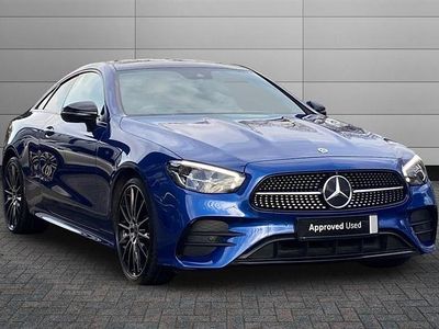 Blue Used 2022 Mercedes E220 AMG line Coupe | £35,993