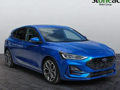 Used Ford Focus ST-Line X 155 HP (114 kW) 2021 Blue Hatchback