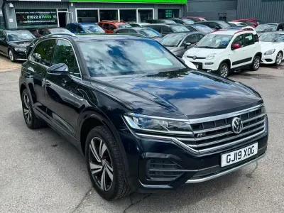 Used VW Touareg R-line 286 HP (210 kW) 2019 Blue SUV