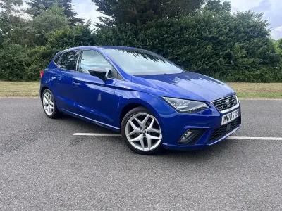 Used Seat Ibiza FR 95 HP (69 kW) 2020 Blue Hatchback