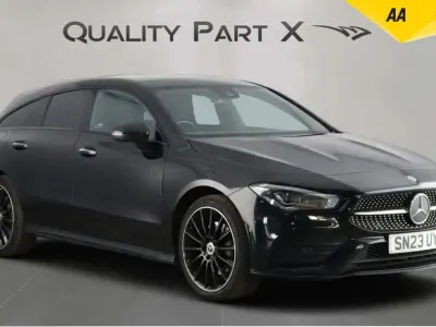 Used Mercedes CLA250e Shooting Brake AMG line 2023 Black Estate