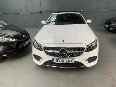 Used Mercedes E300 AMG Line Premium 245 HP (180 kW) 2018 White Cabriolet
