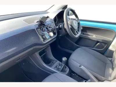 Used VW up! Black Edition 65 HP (47 kW) 2023 Teal blue with black roof Hatchback