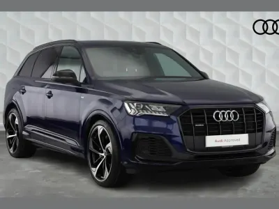 Begagnad Audi Q7 Black Edition 340 HK (250 kW) 2022 Blå SUV