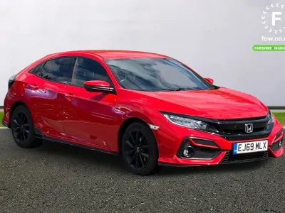Used Honda Civic Sport 2019 Red Hatchback