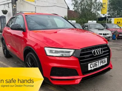 Used Audi Q3 Black Edition 150 HP (110 kW) 2017 Red SUV