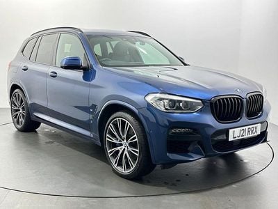Blue Used 2021 BMW X3 M Sport SUV | £19,979 (Good price)