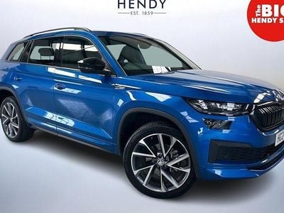 Used Skoda Kodiaq SportLine 150 HP (110 kW) 2024 Race blue metallic SUV