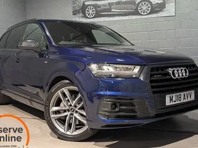 Used Audi Q7 Black Edition 272 HP (200 kW) 2018 Blue SUV