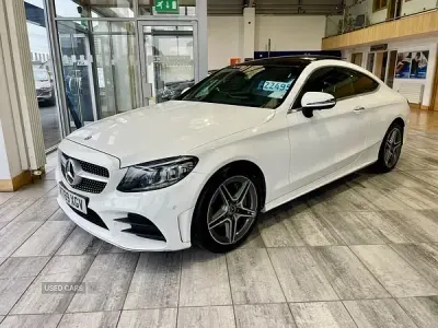 Used Mercedes C300 AMG Line Premium Plus 2020 White Coupe