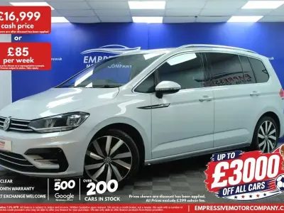 Used VW Touran R-line 190 HP (139 kW) 2018 Silver MPV