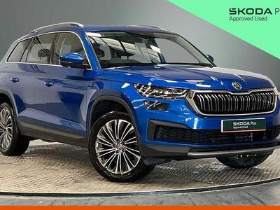 Used Skoda Kodiaq SE L Executive 110 HP (80 kW) 2023 Race blue metallic SUV