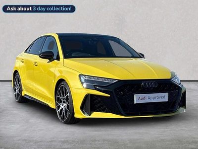 Yellow Used 2024 Audi RS3 Advanced Sedan | £58,364 (A bit pricey)