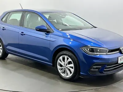 Used VW Polo Style 95 HP (69 kW) 2021 Blue Hatchback