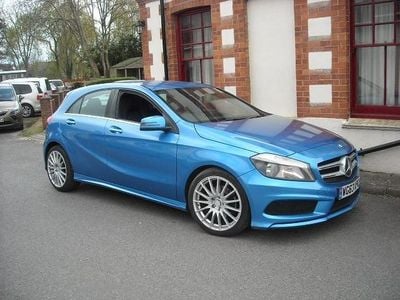 Used Mercedes A200 AMG 136 HP (100 kW) 2014 Blue Hatchback