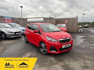 Red Used 2018 Peugeot 108 Active Hatchback | £4,995 (Good price)