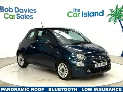Used Fiat 500 Lounge 70 HP (51 kW) 2021 Blue Hatchback