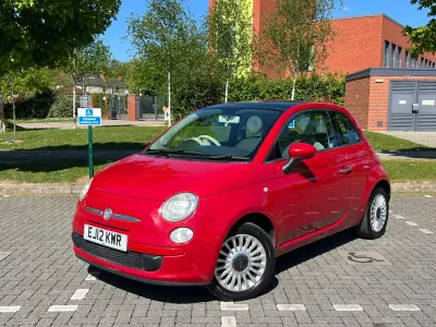 Second-hand Fiat 500 Lounge 69 CP (50 kW) 2012 Roșu Hatchback