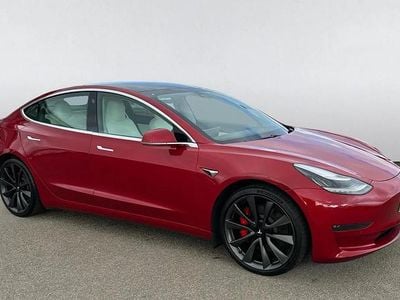 Used Tesla Model 3 Performance 335 kW (456 HP) 2019 Red Sedan