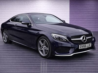 Used Mercedes C250 AMG line 204 HP (150 kW) 2016 Blue Coupe