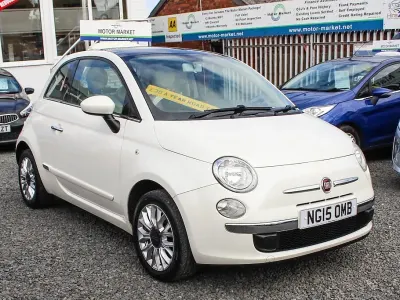 Used Fiat 500 Lounge 69 HP (50 kW) 2015 White Hatchback
