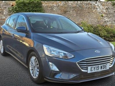 Blue Used 2019 Ford Focus Titanium Hatchback | £9,654 (Fair price)