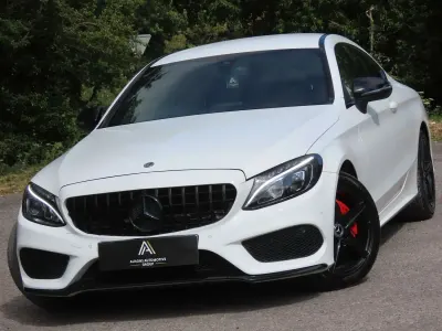 Used Mercedes C220 AMG line 2017 White Coupe