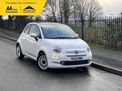 White Used 2021 Fiat 500 Dolcevita Hatchback | £8,795 (Fair price)