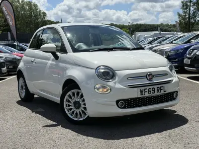 Used Fiat 500 Lounge 69 HP (50 kW) 2019 White Hatchback
