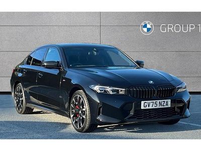 Black sapphire metallic paint Used 2025 BMW 330e M Sport Sedan | £43,995