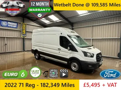 Used Ford Transit 130 HP (95 kW) 2022 White Van