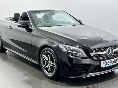 Used Mercedes C300 AMG line 258 HP (189 kW) 2019 Black Cabriolet