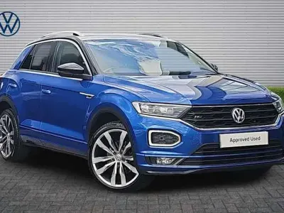 Used VW T-Roc R-line 150 HP (110 kW) 2018 Blue SUV