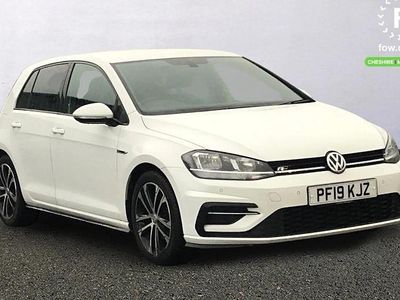 White Used 2019 VW Golf VII R-line Hatchback | £15,899 (Fair price)