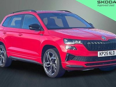 Used Skoda Karoq SportLine 150 HP (110 kW) 2025 Velvet red metallic SUV