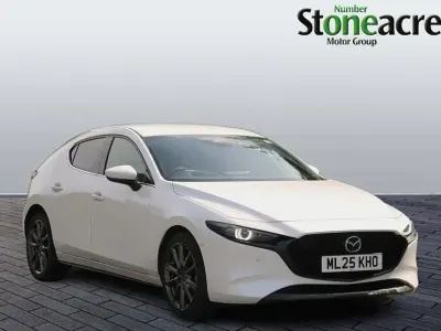 Used Mazda 3 Exclusive-Line 140 HP (102 kW) 2025 White Hatchback