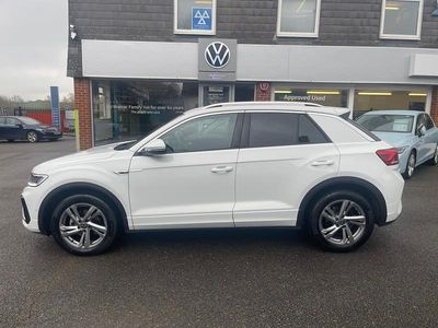 Used VW T-Roc R-line 150 HP (110 kW) 2022 White SUV