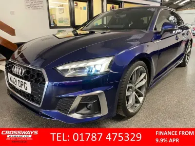 Usado Audi A5 Sportback S-Line 204 CV (150 kW) 2021 Azul Utilitario
