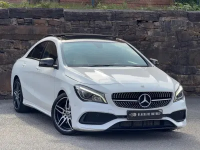 Used Mercedes CLA220 AMG line 177 HP (130 kW) 2018 White Sedan