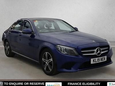 Used Mercedes C220 Premium Plus 194 HP (142 kW) 2019 Blue Sedan