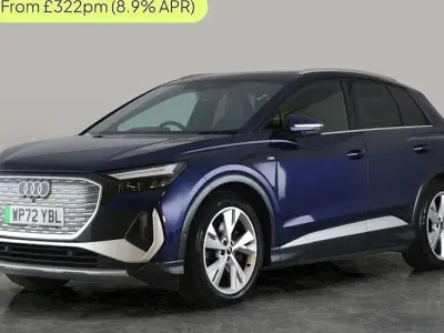 Begagnad Audi Q4 e-tron S-Line 219 kW (299 HK) 2022 Blå SUV
