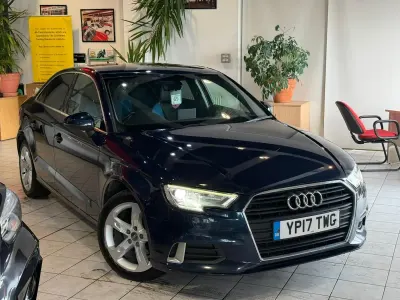 Begagnad Audi A3 Sport 150 HK (110 kW) 2017 Blå Sedan