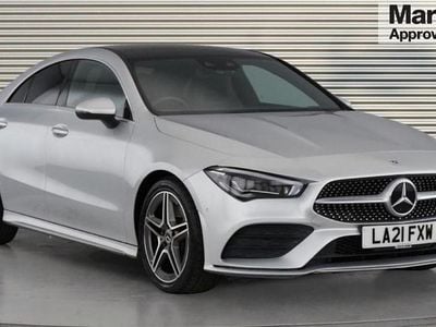 Silver Used 2021 Mercedes CLA250 AMG Line Premium Plus Sedan | £25,360 (Fair price)