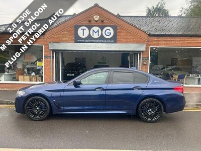 Begagnad BMW 530e M Sport 252 HK (185 kW) 2017 Blå Sedan