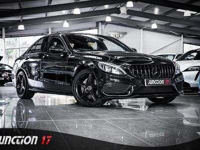Black Used 2017 Mercedes C220 AMG line Sedan | £12,475 (Fair price)