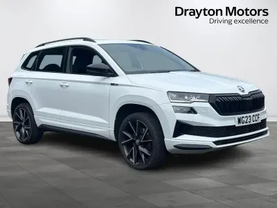 Used Skoda Karoq SportLine 150 HP (110 kW) 2023 White SUV