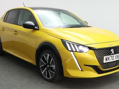 Second-hand Peugeot e-208 GTi 100 kW (136 CP) 2020 Galben Hatchback
