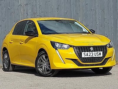 Used Peugeot 208 Active+ 75 HP (55 kW) 2023 Yellow Hatchback